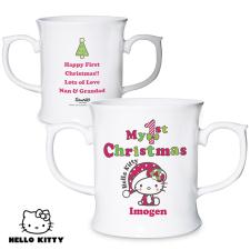 Personalised Hello Kitty My 1st Christmas Loving Mug